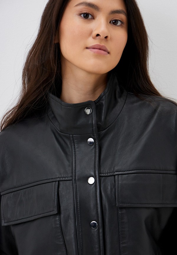 фото Куртка кожаная снежная королева