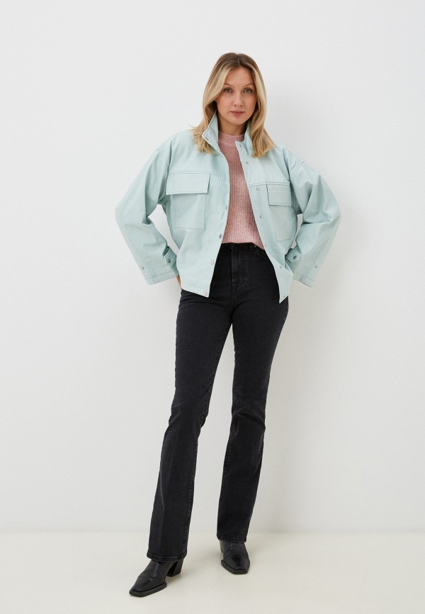 фото Куртка кожаная снежная королева