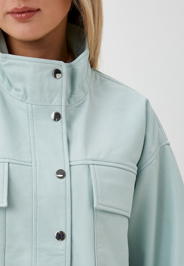 фото Куртка кожаная снежная королева