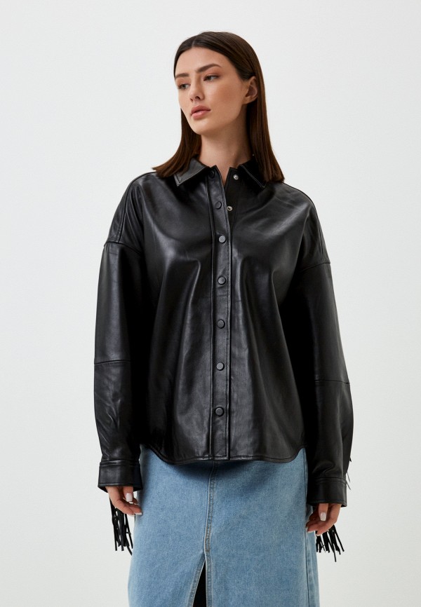 фото Куртка кожаная снежная королева