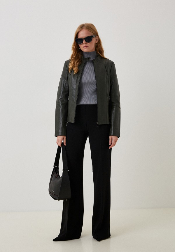 фото Куртка кожаная снежная королева