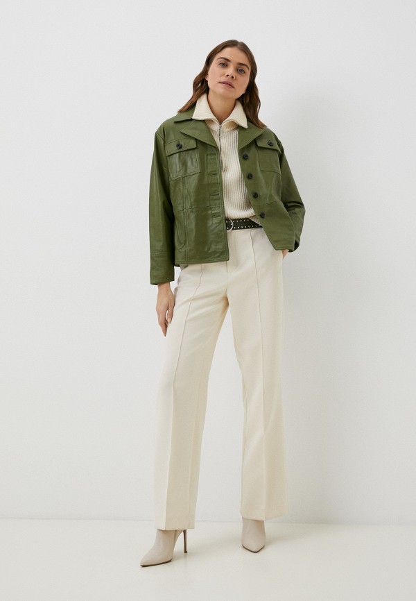 фото Куртка кожаная снежная королева