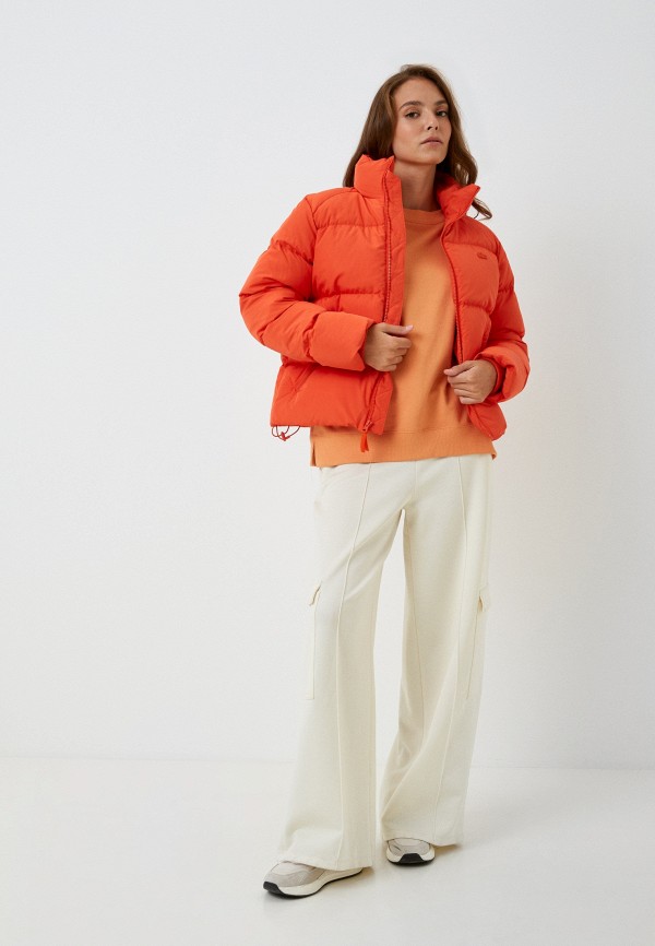 Пуховик Lacoste оранжевый, размер 40, фото 2