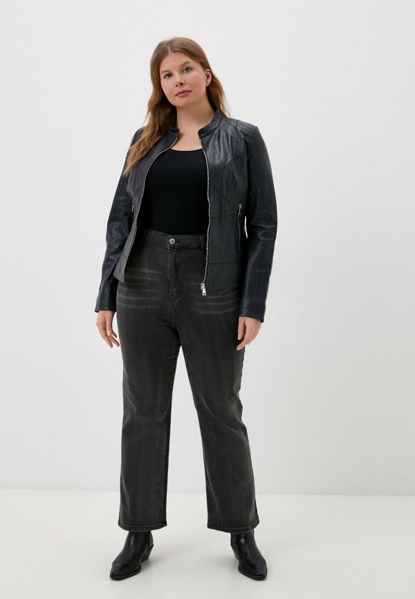 фото Куртка кожаная снежная королева