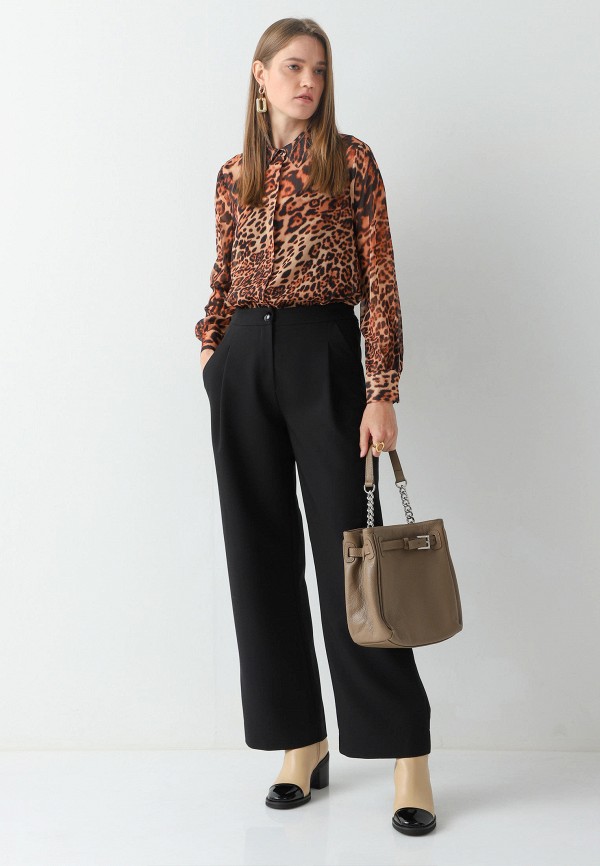 Блуза Lilly Bennet коричневый, размер 44, фото 2