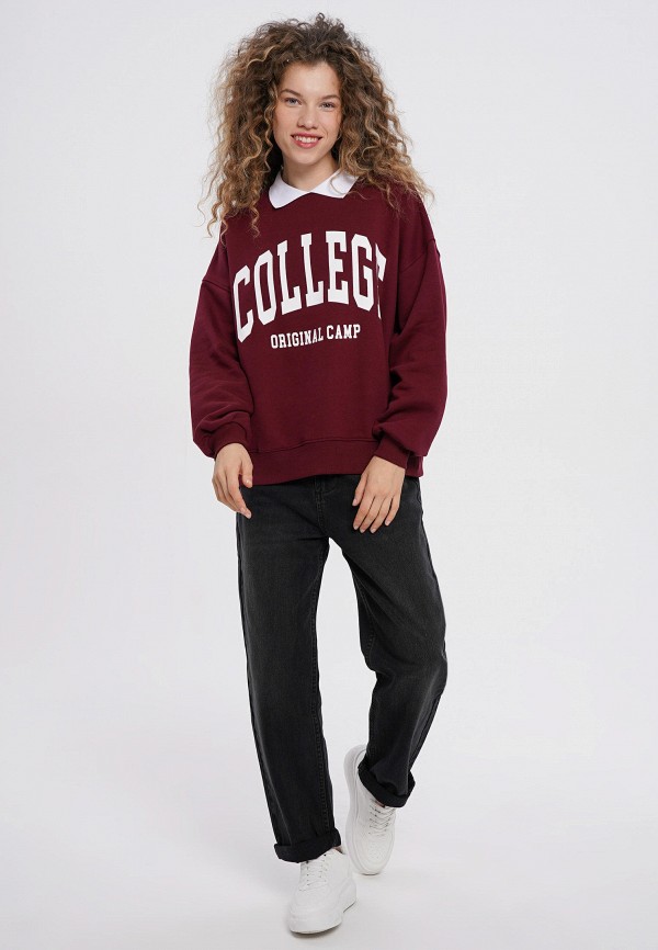 Свитшот Твое бордовый, размер 50, фото 2