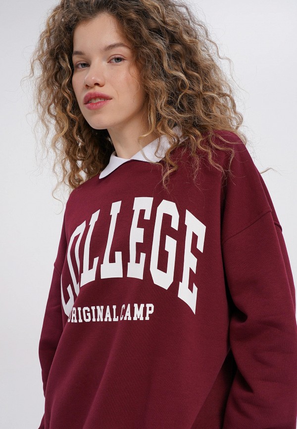 Свитшот Твое бордовый, размер 50, фото 5