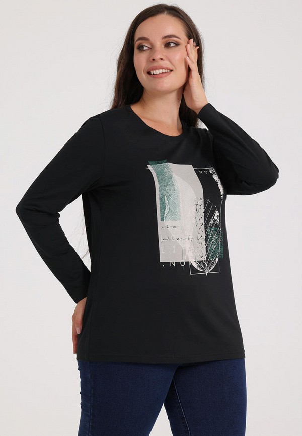 Лонгслив Апрель черный, размер 60, фото 4