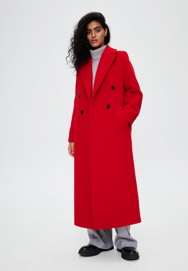 Пальто SashaOstrov цвет Красный 
