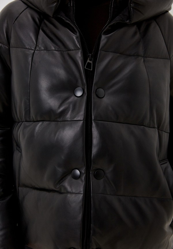 фото Куртка кожаная утепленная снежная королева