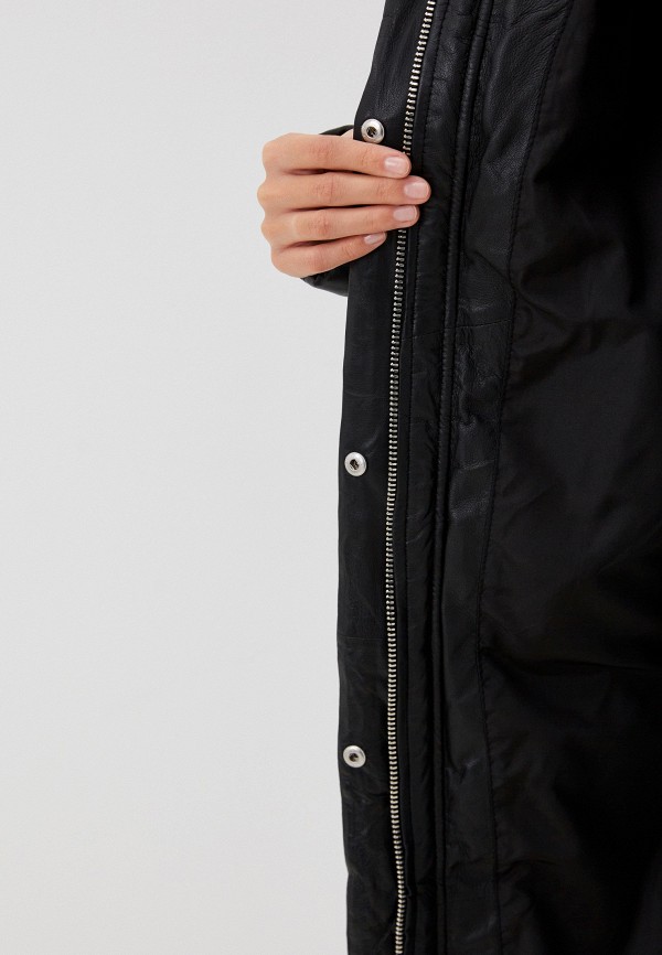 фото Куртка кожаная утепленная снежная королева