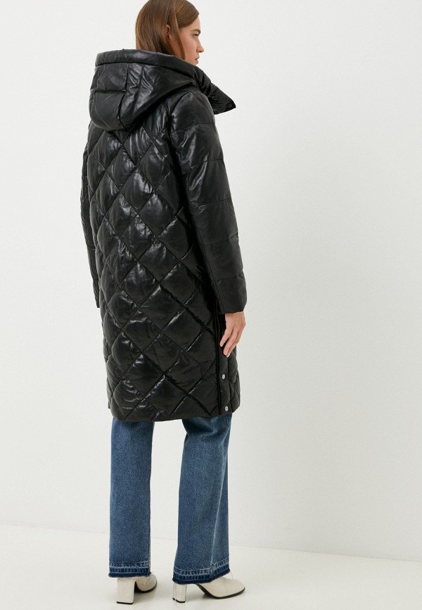 фото Куртка кожаная утепленная снежная королева