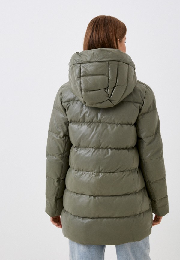 фото Куртка кожаная утепленная снежная королева