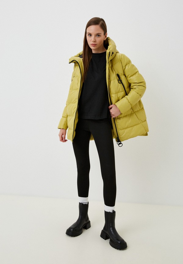 фото Куртка кожаная утепленная снежная королева