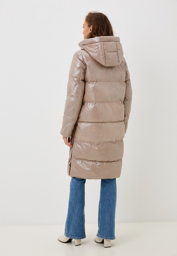 фото Куртка кожаная утепленная снежная королева