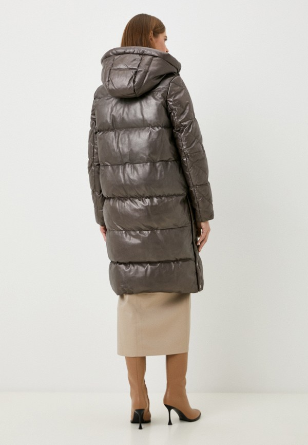 фото Куртка кожаная утепленная снежная королева