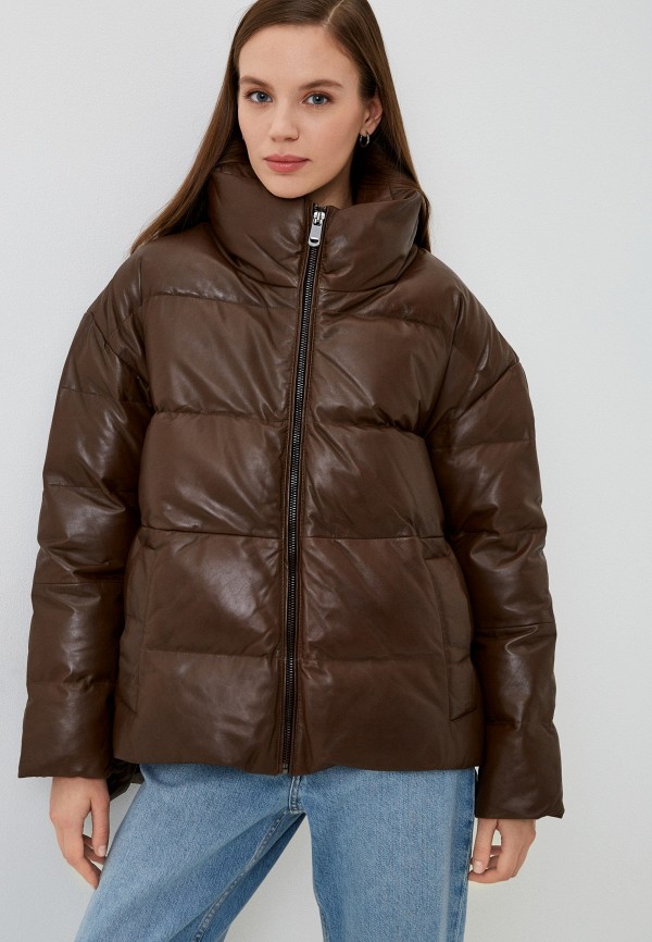 Куртка кожаная утепленная Снежная Королева 12490₽