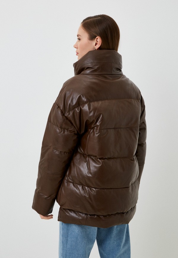 фото Куртка кожаная утепленная снежная королева