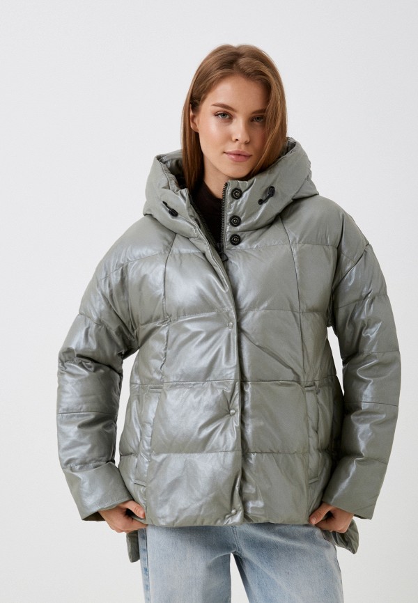 фото Куртка кожаная утепленная снежная королева