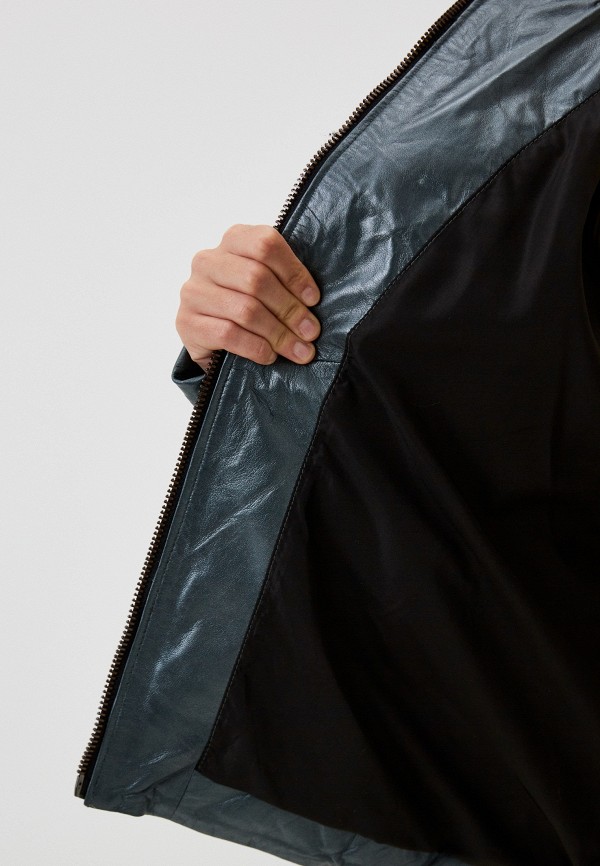 фото Куртка кожаная утепленная снежная королева