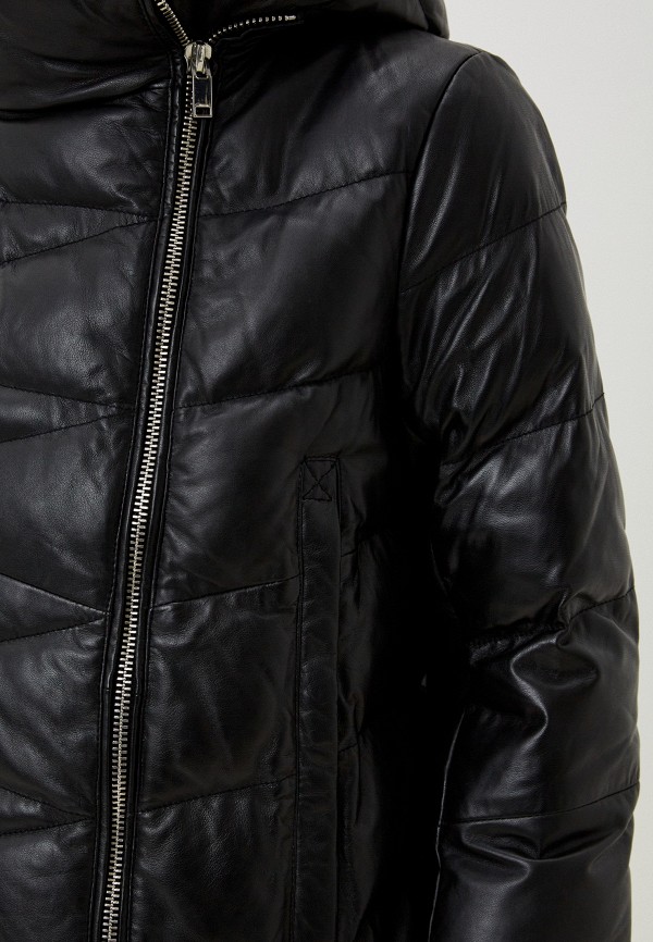 фото Куртка кожаная утепленная снежная королева