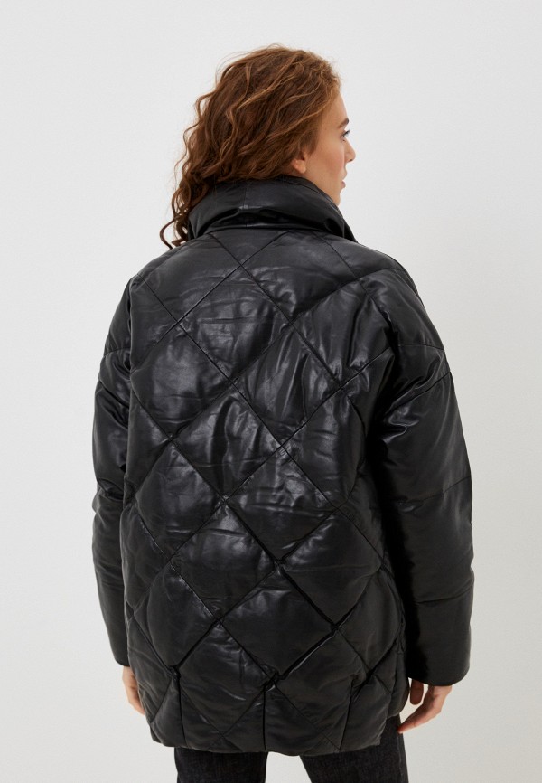 фото Куртка кожаная утепленная снежная королева