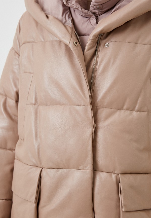 фото Куртка кожаная утепленная снежная королева