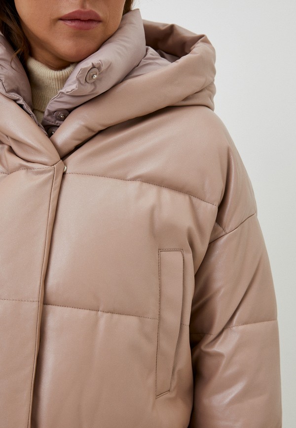 фото Куртка кожаная утепленная снежная королева