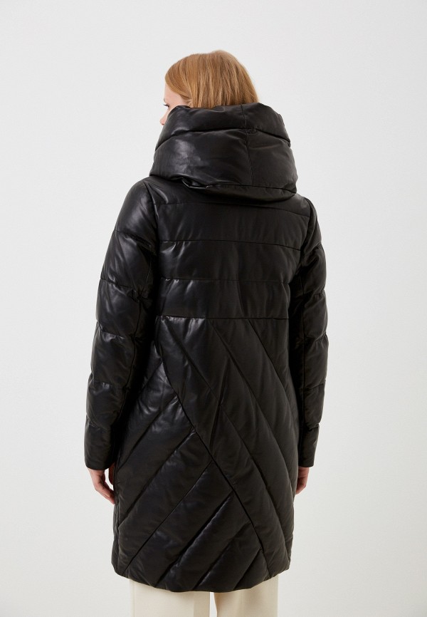 фото Куртка кожаная утепленная снежная королева