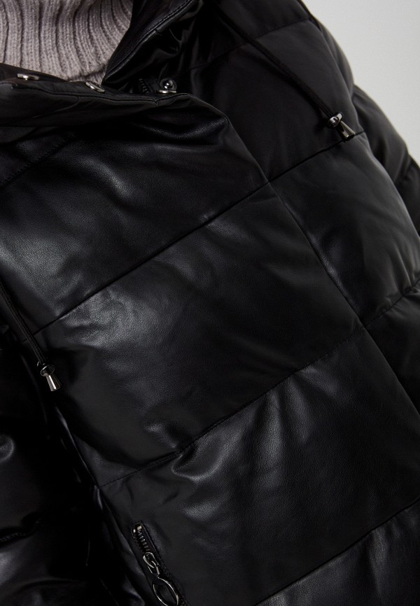 фото Куртка кожаная утепленная снежная королева