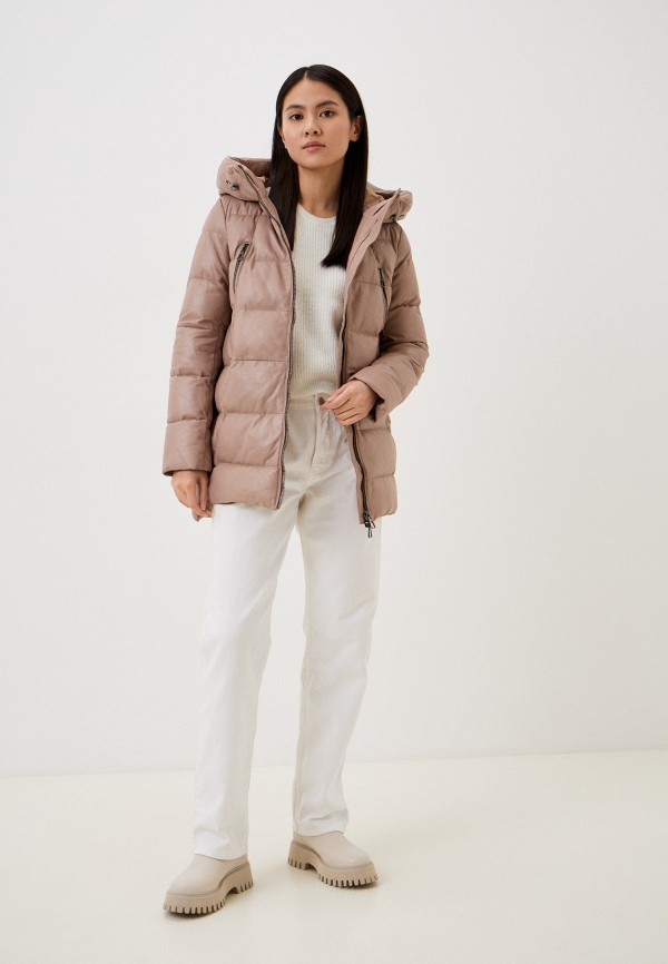 фото Куртка кожаная утепленная снежная королева