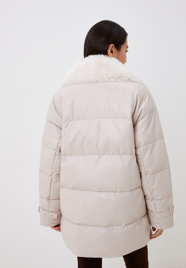 фото Куртка кожаная утепленная снежная королева