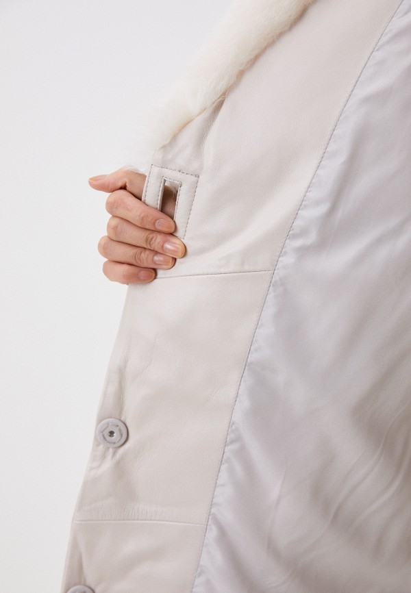 фото Куртка кожаная утепленная снежная королева