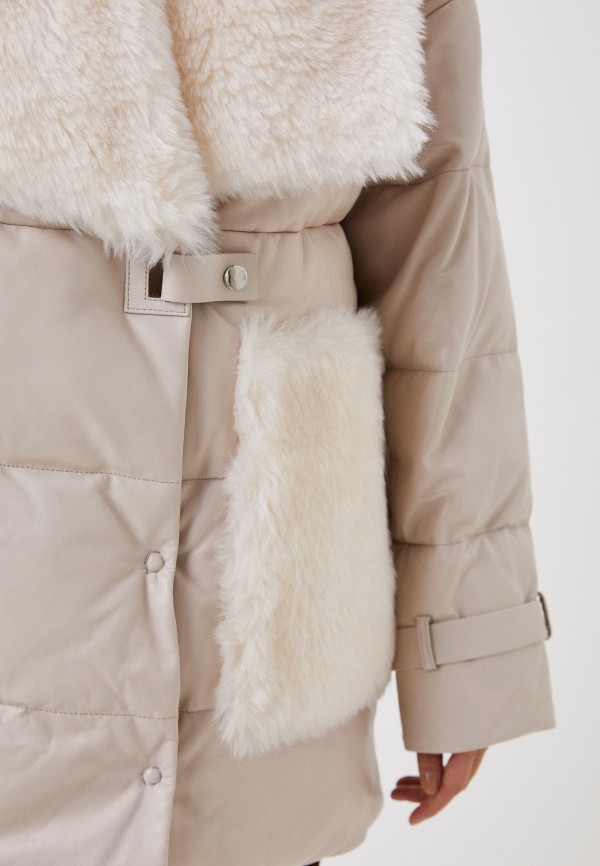 фото Куртка кожаная утепленная снежная королева