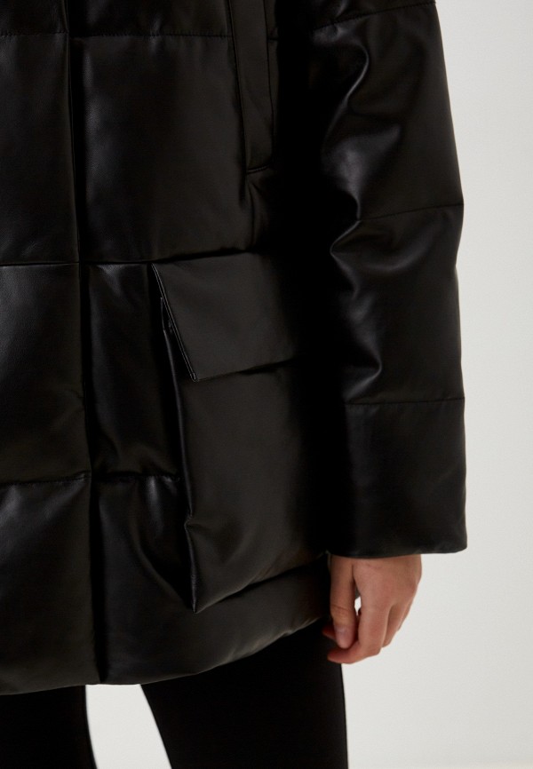 фото Куртка кожаная утепленная снежная королева