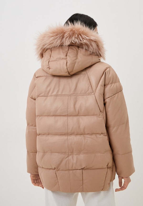 фото Куртка кожаная утепленная снежная королева