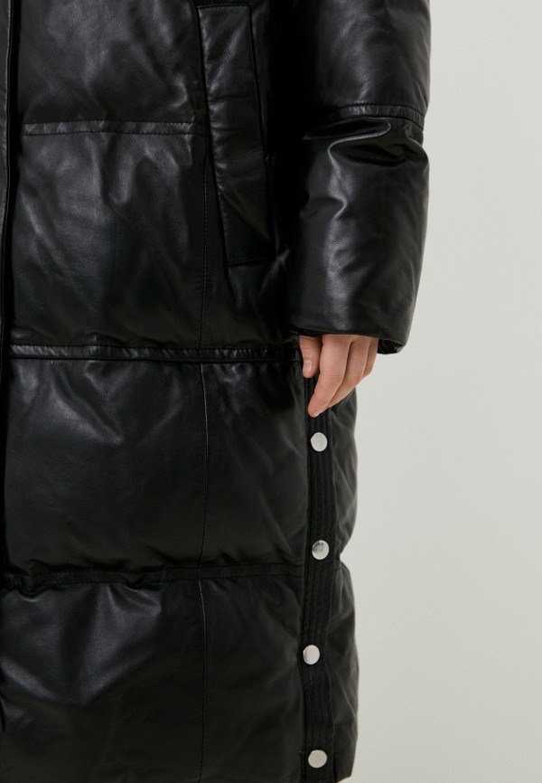 фото Куртка кожаная утепленная снежная королева