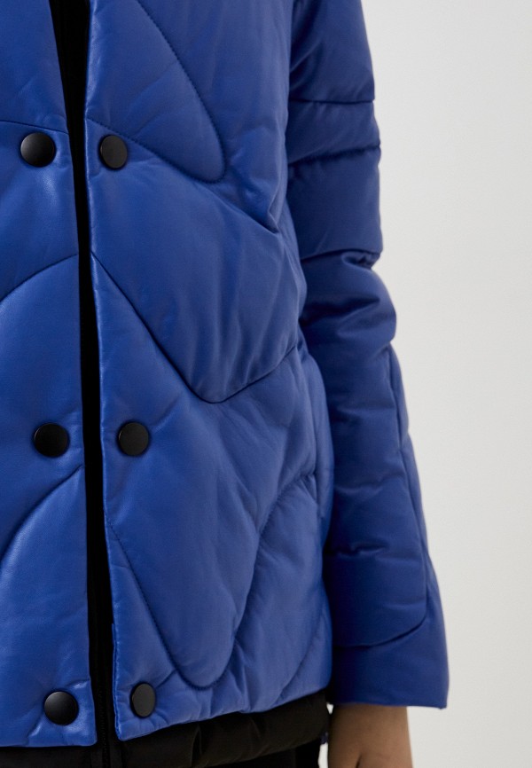 фото Куртка кожаная утепленная снежная королева