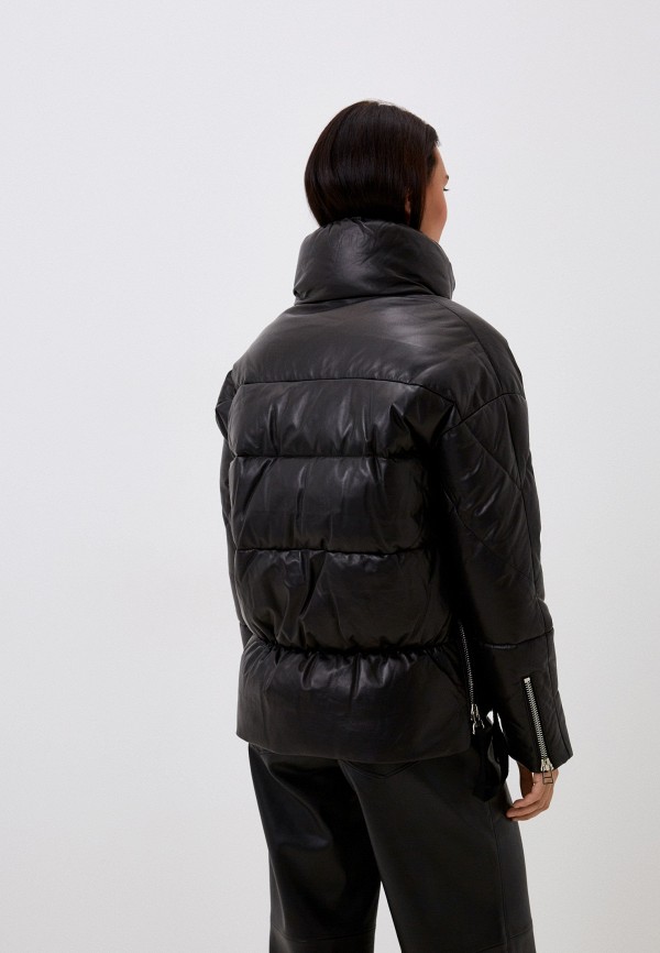 фото Куртка кожаная утепленная снежная королева