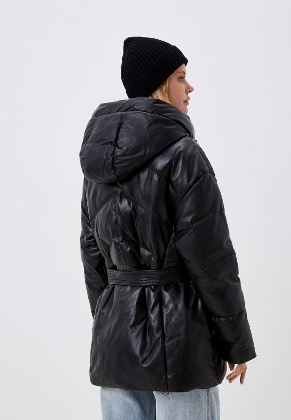 фото Куртка кожаная утепленная снежная королева