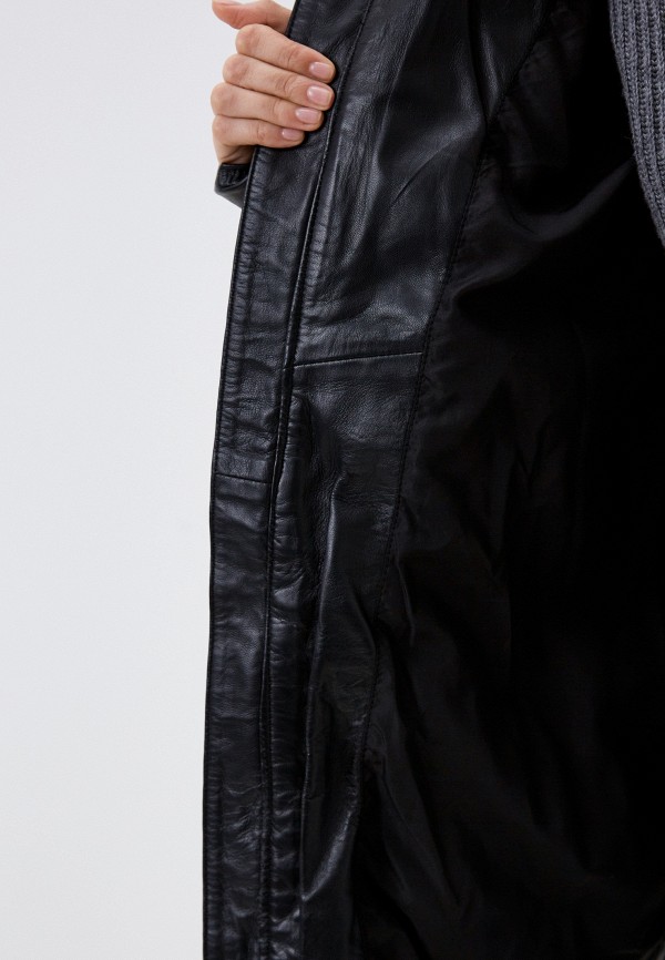 фото Куртка кожаная утепленная снежная королева