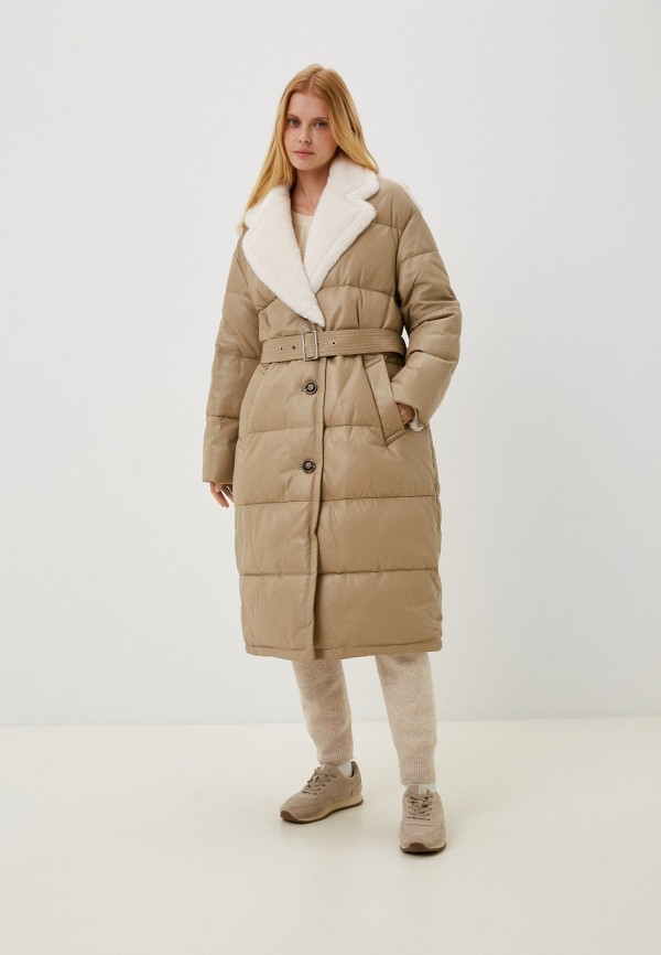 фото Куртка кожаная утепленная снежная королева