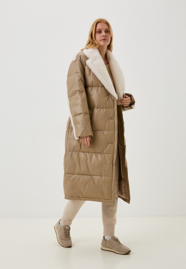 фото Куртка кожаная утепленная снежная королева