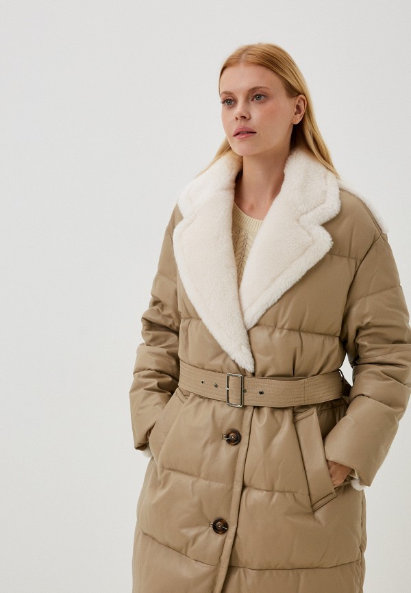 фото Куртка кожаная утепленная снежная королева