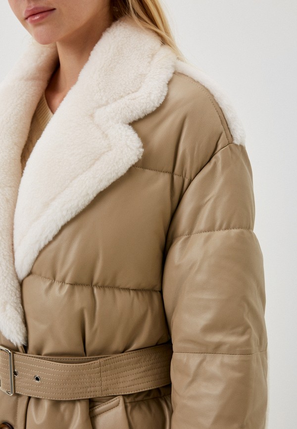 фото Куртка кожаная утепленная снежная королева