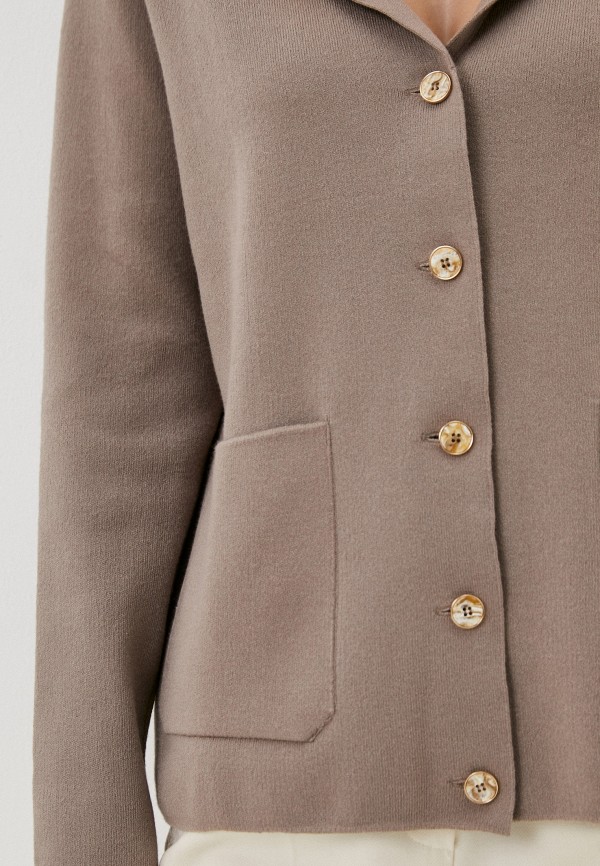 Кардиган Eleganzza коричневый, размер 46, фото 4