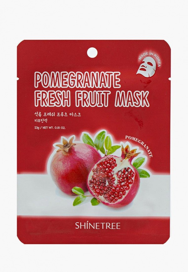 

Маска для лица Shinetree, Белый, Pomegranate Fresh Fruit, 23 г