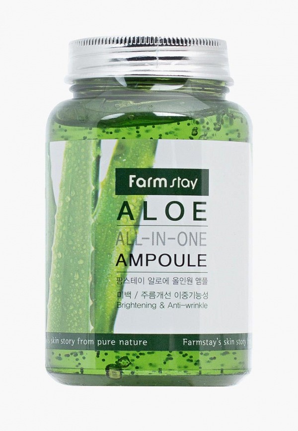 

Сыворотка для лица Farm Stay, Зеленый, All-In-One Aloe Ampoule, 250 мл