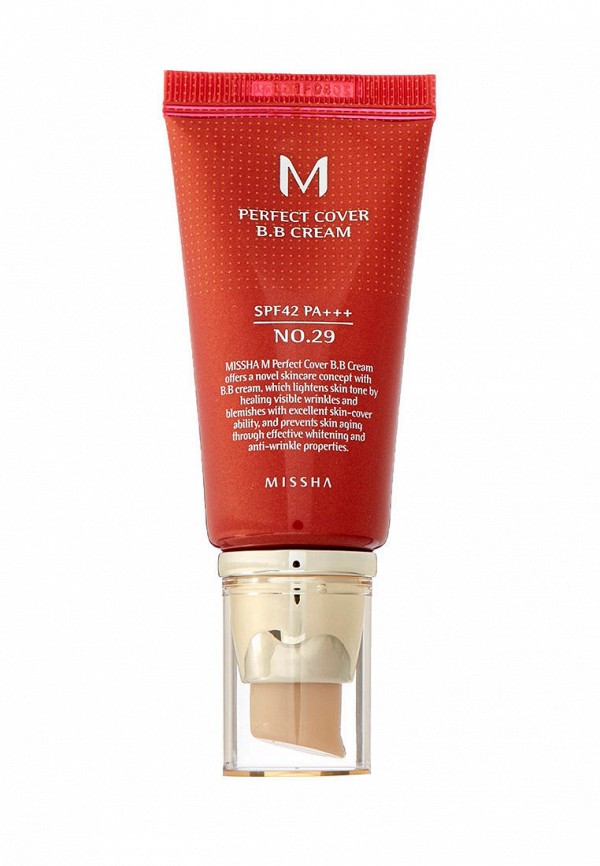 

BB-Крем Missha, Бежевый, M Perfect Cover №29 - Caramel Beige, 50 мл