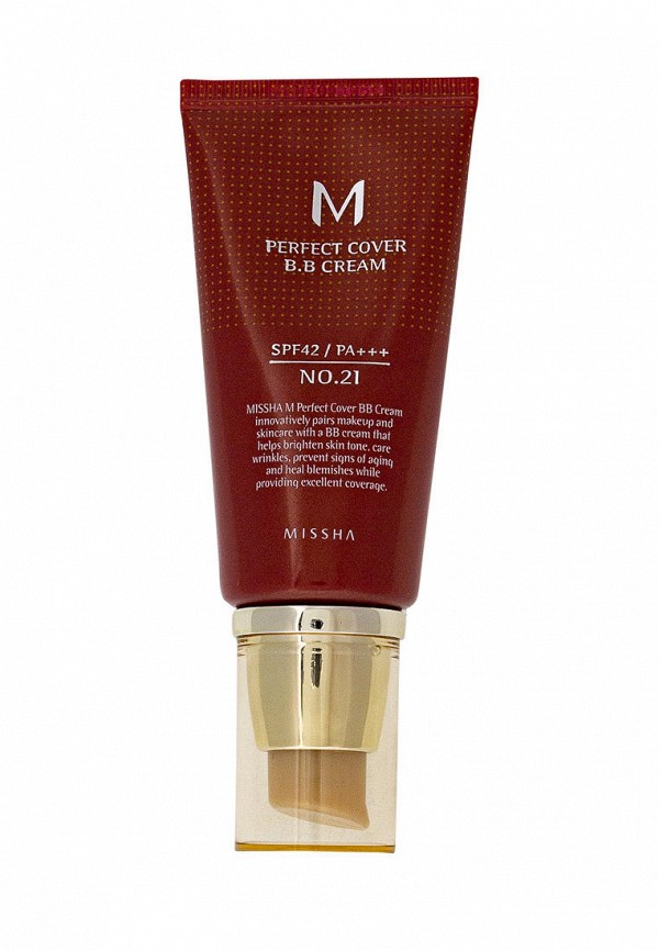 

BB-Крем Missha, Бежевый, M Perfect Cover BB Cream № 21 - Light Beige, 50 мл